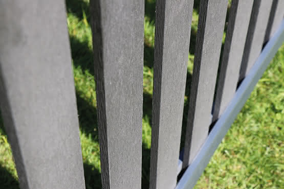 WPC-Vorgartenzaun Denver Pforte 100x80 cm 100x80 cm Pforte