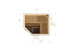 Sauna mit Eckeinstieg | Typ 1815EW1 Typ 1815EW1