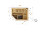 Sauna mit Eckeinstieg | Typ 2015EW0 Typ 2015EW0