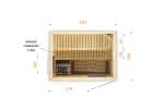 Sauna - rechteckig | Typ 2015W1 Typ 2015W1