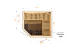 Sauna mit Eckeinstieg | Typ 2018EW0 Typ 2018EW0