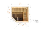 Sauna mit Eckeinstieg | Typ 2018EW1 Typ 2018EW1