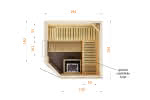 Sauna mit Eckeinstieg | Typ 2020EW1 Typ 2020EW1