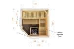 Sauna mit Eckeinstieg | Typ 2020EW2 Typ 2020EW2