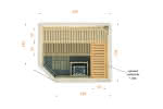 Sauna mit Eckeinstieg | Typ 2520EW0 Typ 2520EW0