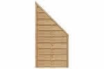 Dichtzaun Madras 90x180/90 cm Abschluss Lärche naturbelassen ca. 90 x 180/90 cm Abschluss | Lärche naturbelassen