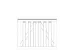 Vorgartenzaun Pforte | Fichte Grauweiß