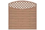 Bogendichtzaun Monegro 180x180/161 cm mit Rankgitter Fichte hellbraun 180 x 180/161 cm mit Rankgitter | Fichte hellbraun