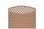 Bogendichtzaun Monegro 180x150/131 cm mit Rankgitter Fichte hellbraun 180 x 150/131 cm mit Rankgitter | Fichte hellbraun