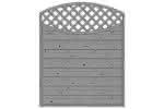 Bogendichtzaun Monegro 150x180/161 cm mit Rankgitter Fichte Basaltgrau 150 x 180/161 cm mit Rankgitter | Fichte Basaltgrau