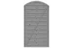 Bogendichtzaun Monegro 100x180/161 cm Tür Fichte Basaltgrau 100 x 180/161 cm Tür | Fichte Basaltgrau