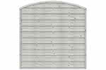 Bogendichtzaun Monegro 180x180/161 cm geschlossen Fichte Struktur Grau 180 x 180/161 cm geschlossen | Fichte Grau