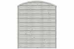 Bogendichtzaun Monegro 150x180/161 cm geschlossen Fichte Struktur Grau 150 x 180/161 cm geschlossen | Fichte Grau