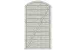 Bogendichtzaun Monegro 100x180/161 cm Tür Fichte Struktur Grau 100 x 180/161 cm Tür | Fichte Grau