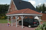 Carport mit Walmdach Kiel | Breite: 505 cm 