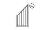 Joda® Exklusiv PVC Sichtschutz (E03) Abschlusselement links geschlossen 900x1800/900 mm Dekor E03-090x180 | nach Wahl / nach Wahl