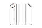 Joda® Exklusiv PVC Sichtschutz (E06) Zaunelement abgeschrägt rechts geschlossen 1800x1800/1500 mm Dekor E06-180x180 | nach Wahl / nach Wahl