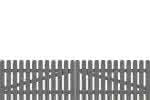 Frieslandzaun Doppeltor 300x80 cm, Fichte basaltgrau 300 x 80 cm Tor gerade | Fichte basaltgrau