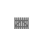 Frieslandzaun Pforte 100x80 cm, Fichte basaltgrau 100 x 80 cm Pforte gerade | Fichte basaltgrau
