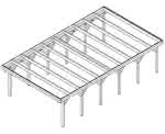 Holzblenden-Carport Burg LF Master, 505x879 cm, mit Foliendach, Fichte KVH naturbelassen Lang (879 cm) | Foliendach | Fichte KVH natur