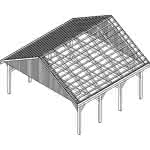 Mölln KD natur 605x573 cm Kurz (573 cm) | komplett | Lärche natur