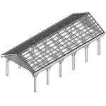 Meldorf LD master 405x903 cm Lang (903 cm) | komplett | Fichte KVH natur