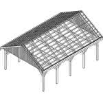 Minden MD master 505x723 cm Mittel (723 cm) | komplett | Fichte KVH natur