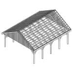 Mölln MD natur 605x723 cm Mittel (723 cm) | komplett | Lärche natur