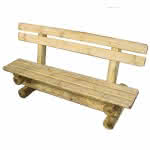 Robusta Bank mit Lehne Bank mit Lehne