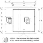 Gerätehaus Zubehör Schleppdach Nautic 30-30 | Fichte natur