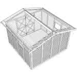 Gartenhaus mit Schleppdach 303 x 296 cm | KDI