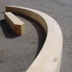 Leimholzbogen 11x11 cm Radius 200 cm 