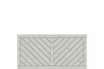 Vorgartenzaun Lugano 180x90 cm Vorgartenzaun geschlossen Fichte Grau 180 x 90 cm Vorgartenzaun geschlossen