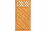 Sichtschutzelement Lugano 90x180 cm mit Rankgitter Fichte Pinie 90 x 180 cm mit Rankgitter