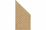Sichtschutzelement Lugano 90x180/90 cm Abschluss geschlossen Lärche/Douglasie naturbelassen 90 x 180/90 cm Abschluss geschlossen