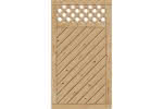 Sichtschutzelement Lugano 100x180 cm Tür mit Rankgitter Lärche/Douglasie naturbelassen 100 x 180 cm Tür mit Rankgitter