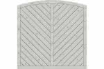 Dichtzaun Lyon 180x180/165 cm geschlossen Fichte Grau 180 x 180/165 cm geschlossen | Fichte Grau