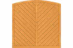 Dichtzaun Lyon 180x180/165 cm geschlossen Fichte Pinie 180 x 180/165 cm geschlossen | Fichte Pinie