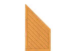 Dichtzaun Lyon 90x165/80 cm Abschluss geschlossen Fichte Pinie 90 x 165/80 cm Abschluss geschlossen | Fichte Pinie