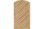Dichtzaun Lyon 100x180/165 cm Tür geschlossen Lärche naturbelassen 100 x 180/165 cm Tür geschlossen | Lärche/Douglasie
