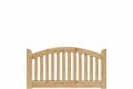 Gartenzaun Norderney 180x90/80/95 cm, Lärche naturbelassen Zaunelement | Lärche natur