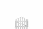 Joda® Easy Gartenzaun aus Kunststoff mit Oberbogen 101x75/85 cm, Pforte DIN rechts, weiß Pforte DIN rechts, 101x75/85 cm