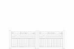 Gartenzaun Usedom 300x100/94cm Doppeltor select 300 x 100/94 cm Doppeltor | Nadelholz Weiß