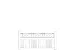 Gartenzaun Usedom 200x100/94cm select 200 x 100/94 cm  | Nadelholz Weiß