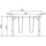 Doppelschaukel Frida Bausatz, TÜV-geprüft 