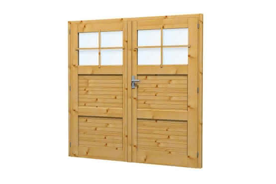 Blockhaus und Gartenhaus Türen aus Holz