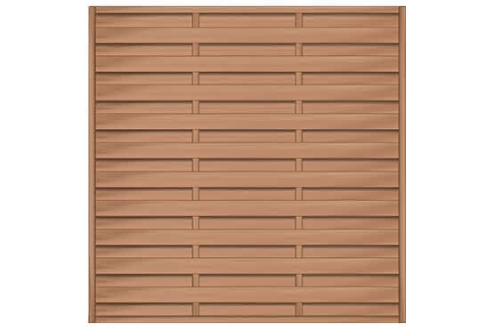 Sichtschutzzaun Bangkirai Flores 180x180 cm Dichtzaun ca. 180 x 180 cm ohne Ziergitter