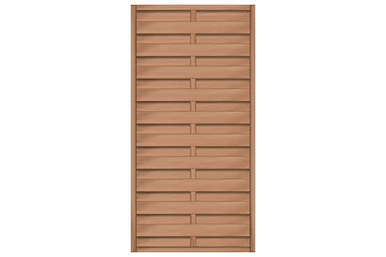 Sichtschutzzaun Bangkirai Flores 90x180 cm Dichtzaun ca. 90 x 180 cm ohne Ziergitter