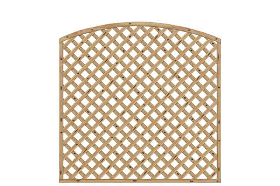 Rankzaun mit Bogen Palma 180x180/161 cm Rankzaun mit Oberbogen Lärche naturbelassen 180 x 180/161 cm Rankzaun mit Oberbogen | Lärche naturbelassen