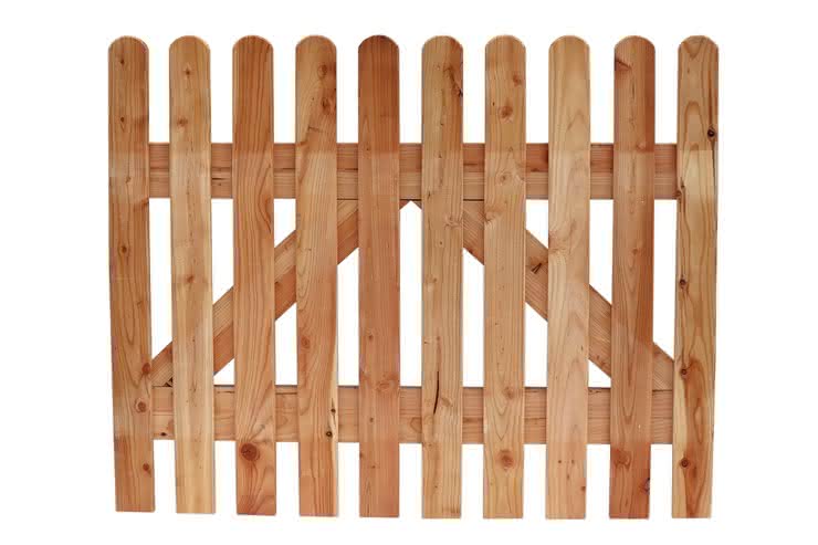 Zaun Holsteinzaun 68 100x80cm Pforte Lärche naturbelassen 100 x 80 cm Pforte | Lärche naturbelassen